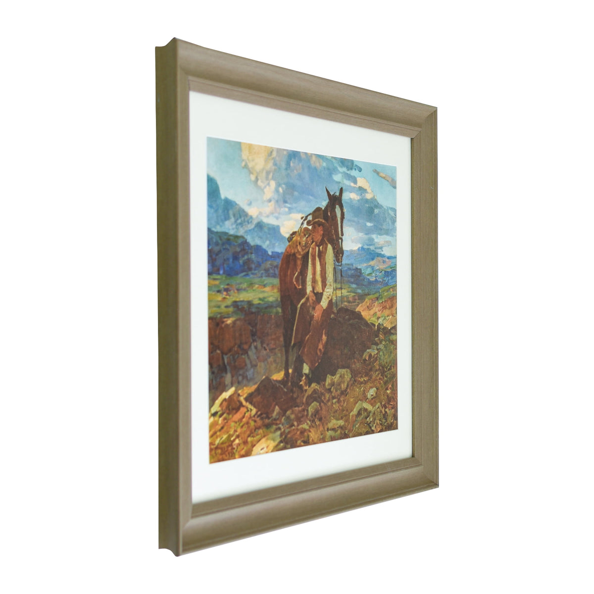 Frank Tenney Johnson "An Idle Dreamer" Framed Western Wall Art Print | Prairie Lane - View 6