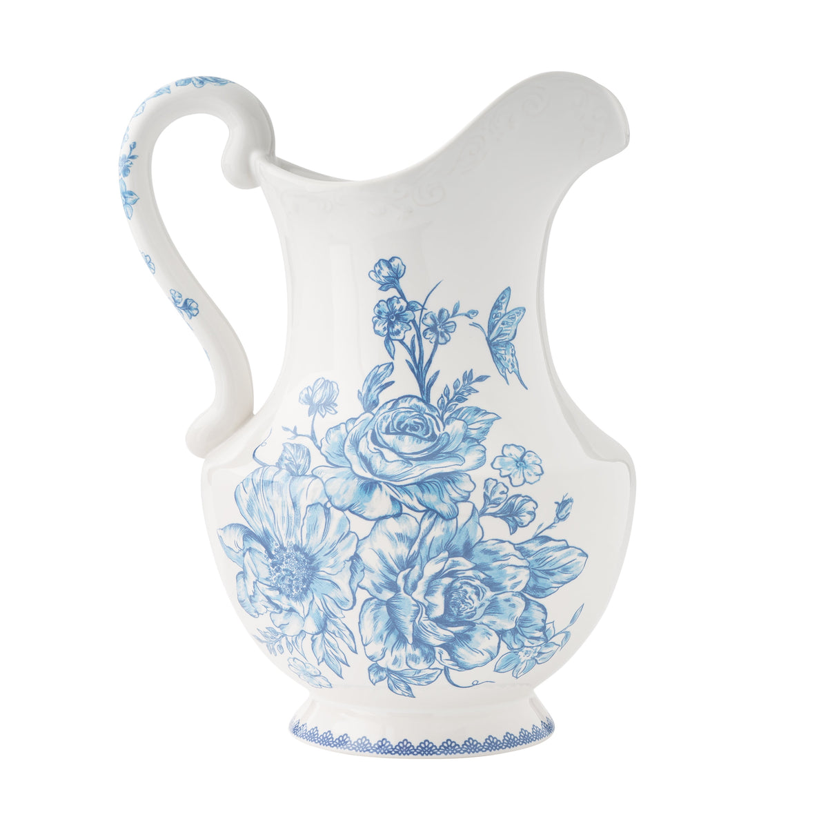 The Pioneer Woman Agatha Stoneware 2-Quart Pitcher, Blue
