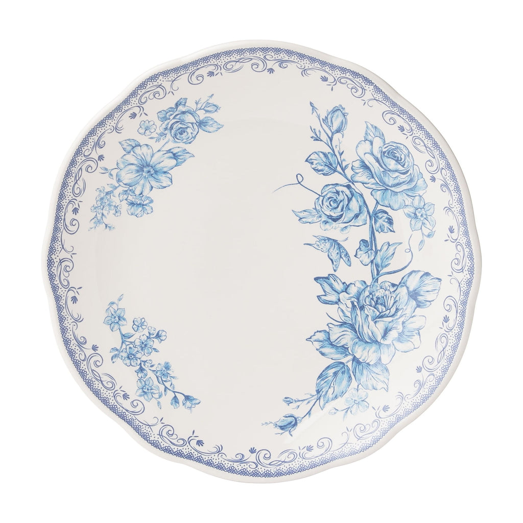 The Pioneer Woman Agatha 12-Piece Stoneware Dinnerware Set, Blue