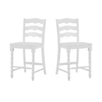 The Pioneer Woman Harper Counter-height Wood Stools, 2 Pack, White