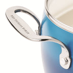 The Pioneer Woman Harlow 15-Piece Cookware Set, Ceramic Non-Stick Pots and Pans Set,  Denim Blue
