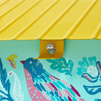 Bird Ogee Metal Squirrel Proof Hopper Bird Feeder 5.5QT , Teal Yellow | Prairie Lane - View 4