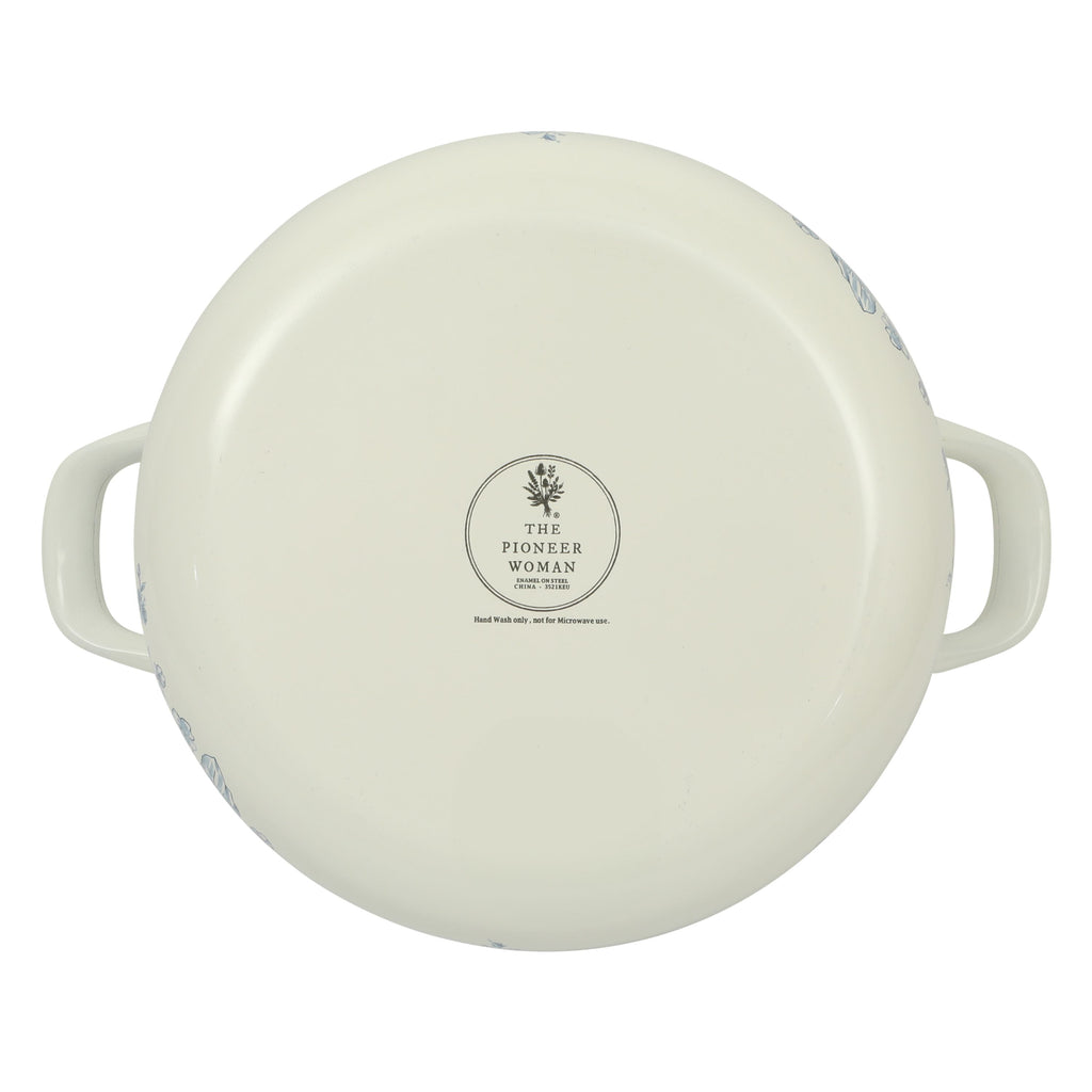The Pioneer Woman Agatha Enamel-on-Steel 6-Quart Dutch Oven, Blue