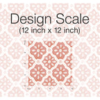 Pink Salmon Washy Trellis Peel and Stick Wallpaper, 18" x 18.86' | Prairie Lane - View 7
