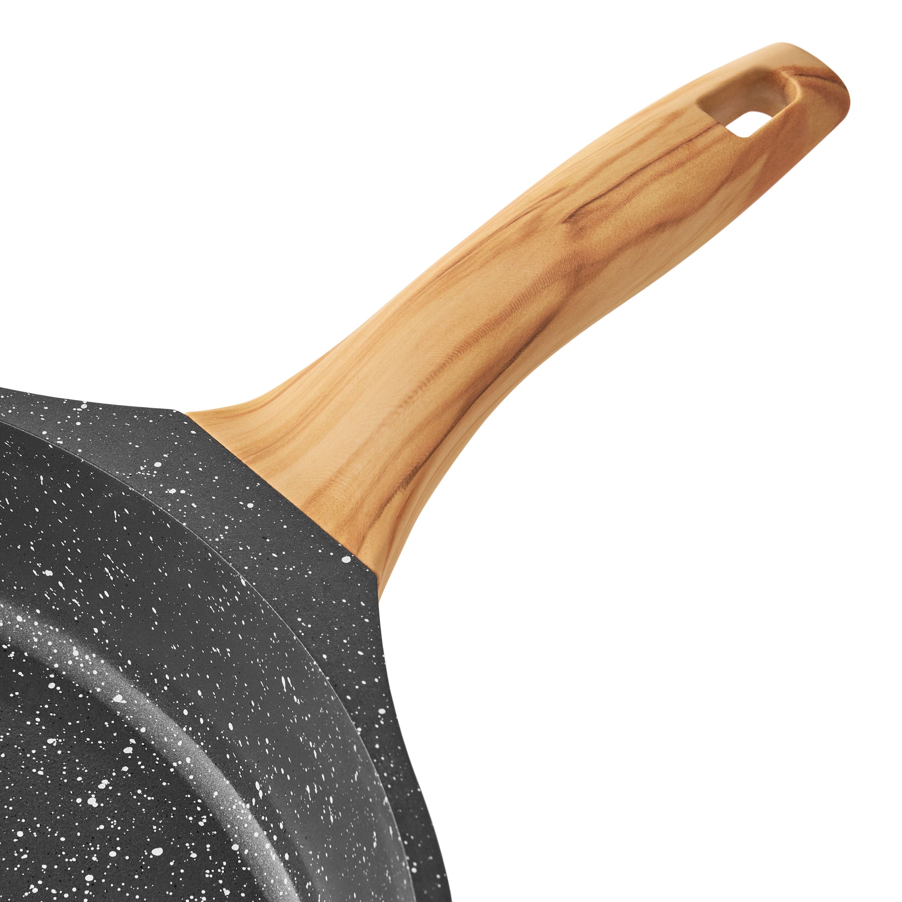 Prairie Signature Cast Aluminum 12" Fry Pan, Charcoal Speckle | Prairie Lane - View 5