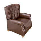 Pioneer Woman Harper Leather Recliner with Whiskey Upholstery