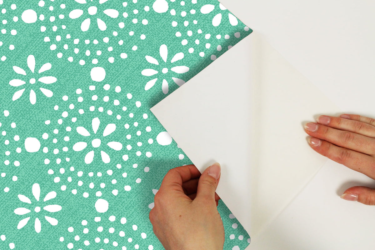 Coral Tonal Scallop Peel And Stick Vinyl Wallpaper | Prairie Lane - View 4