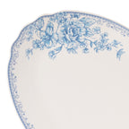Agatha Stoneware 16-inch Serving Platter, Blue | Prairie Lane - View 4