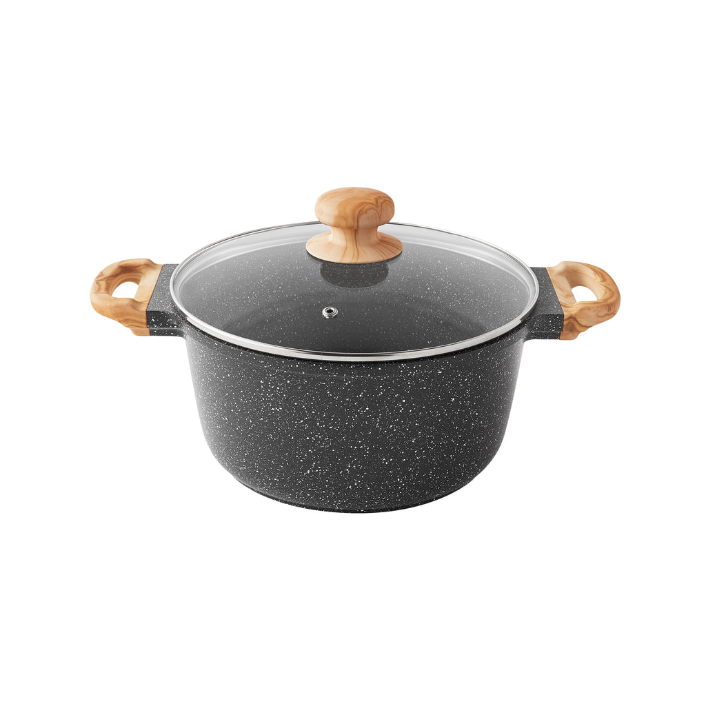 The Pioneer Woman Prairie Signature 14-Piece Cast Aluminum Cookware Set, Charcoal