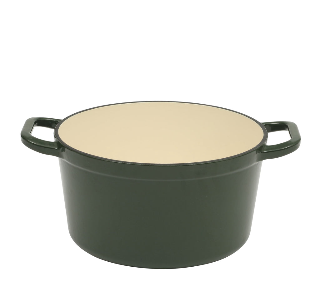 The Pioneer Woman 5-Quart Enamel Cast Iron Dutch Oven with Lid, Dark Green