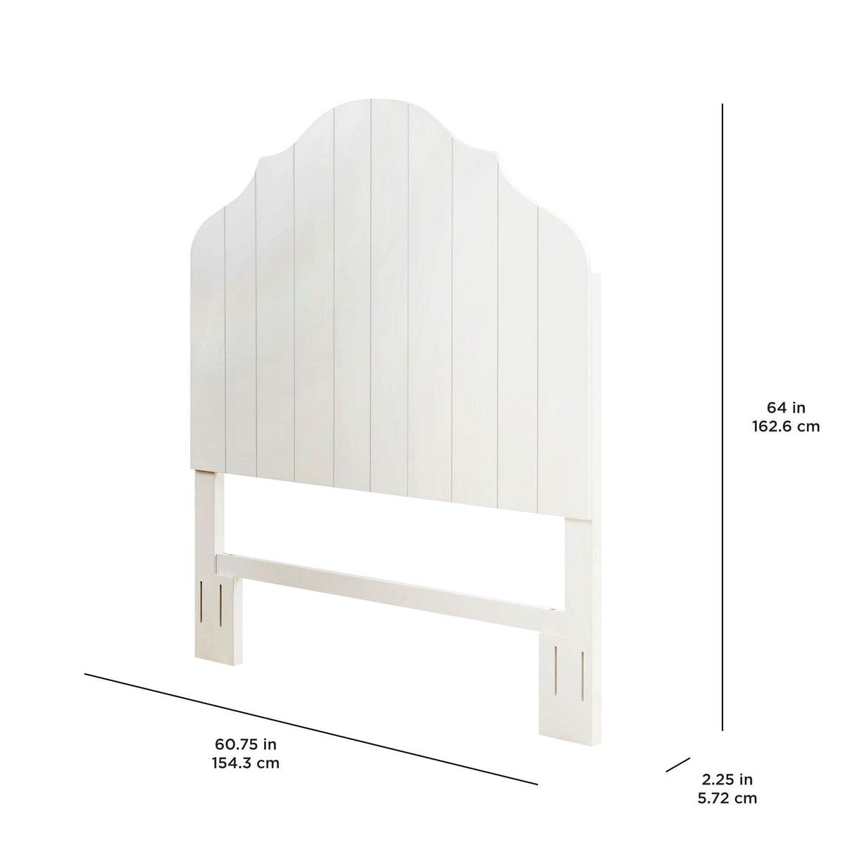 The Pioneer Woman Queen Headboard Made With Solid Wood Frame, White