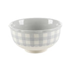The Pioneer Woman Gingham 12-Piece Ceramic Dinnerware Set, Gray