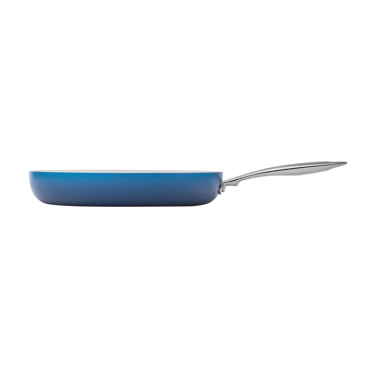 Harlow 12" Ceramic Non-Stick Fry Pan, Denim Blue | Prairie Lane - View 3