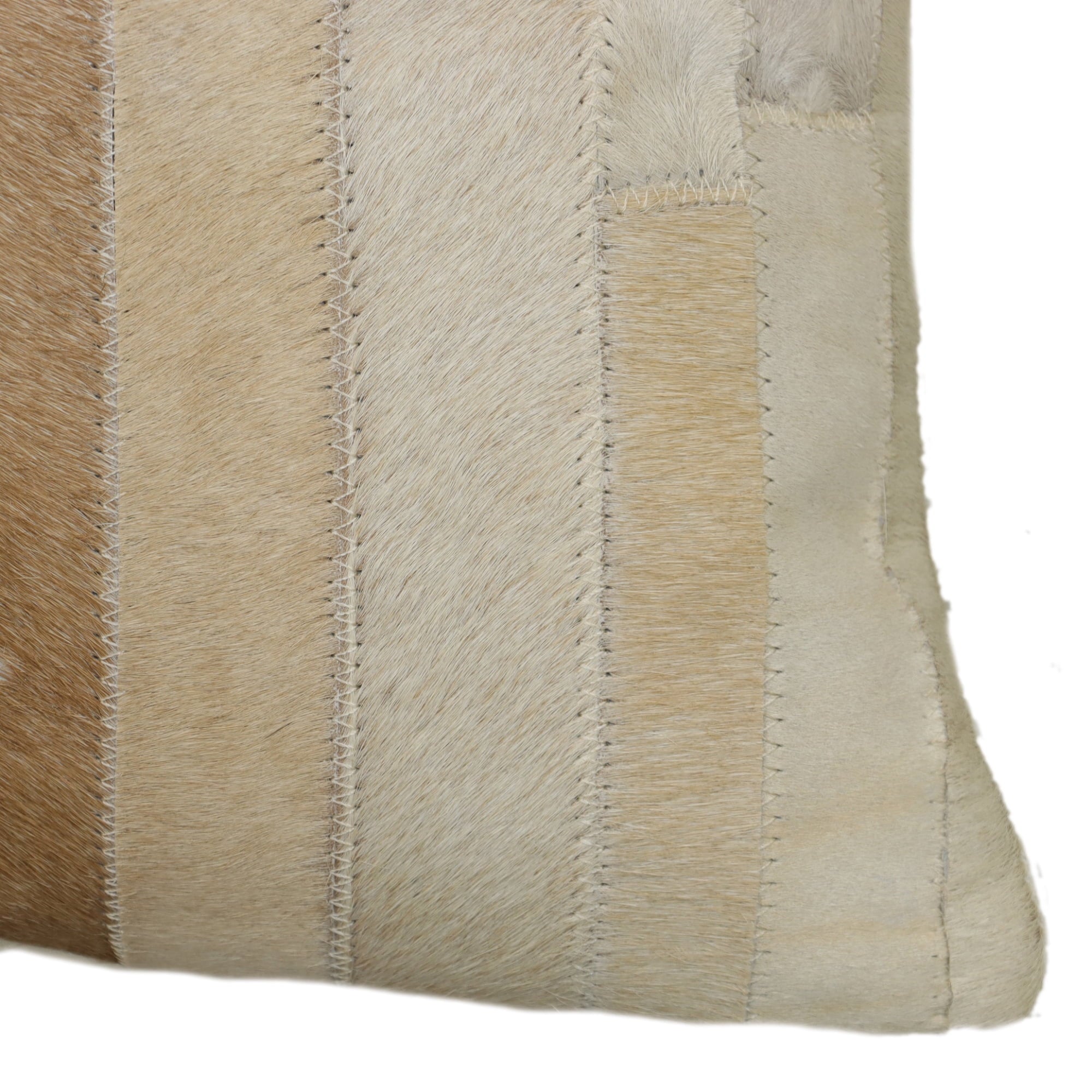 Ranch Patchwork Cowhide Lumbar Pillow 14" x 20" | Prairie Lane - View 4