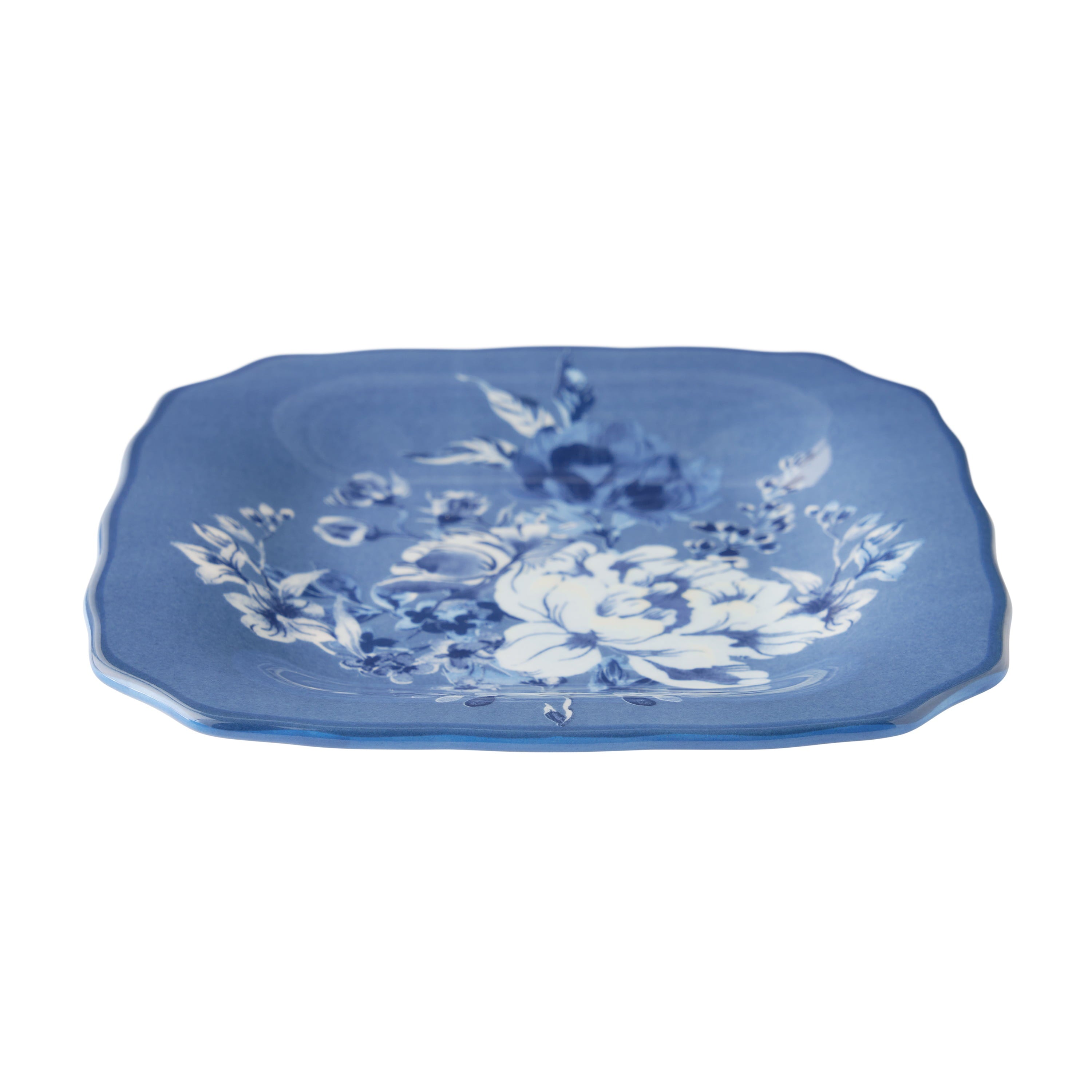 Delilah Stoneware Appetizer Plates, Blue, Set of 6 | Prairie Lane - View 5