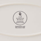 Agatha Stoneware 16-inch Serving Platter, Blue | Prairie Lane - View 5