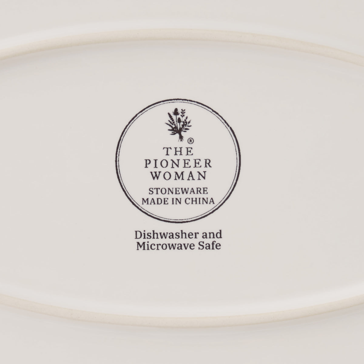 Agatha Stoneware 16-inch Serving Platter, Blue | Prairie Lane - View 5