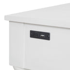 The Pioneer Woman Harper Spindle Nightstand with USB Charging Ports, Adults and Teens, White Finish