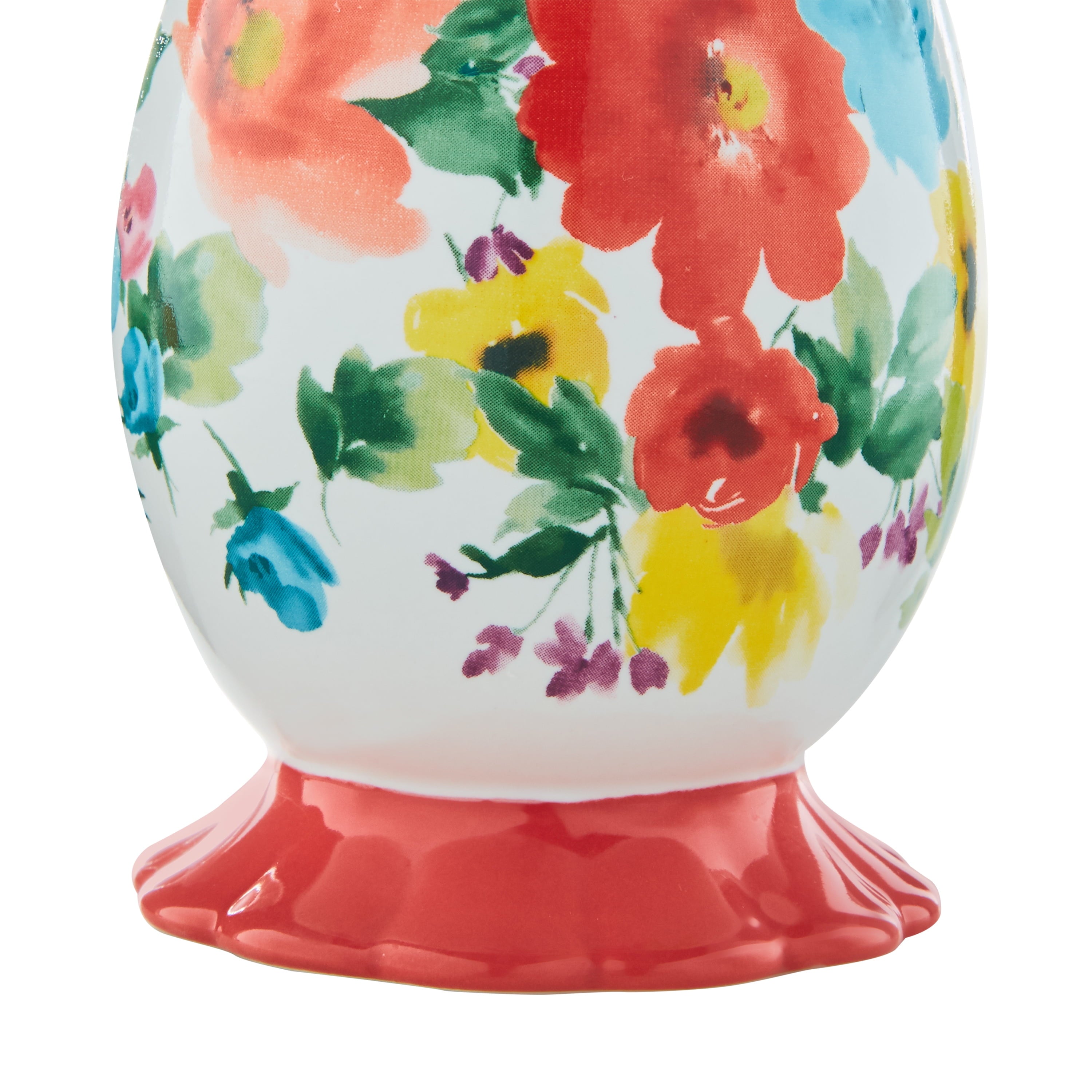 Multi- Color 2 Piece Ceramic Bath Accessories Set, Breezy Blossom | Prairie Lane - View 4