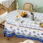Polish Pottery Style Tablecloth | Prairie Lane - View 4