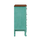 The Pioneer Woman 4-Drawer Dresser Made With Solid Wood Frame, Teal
