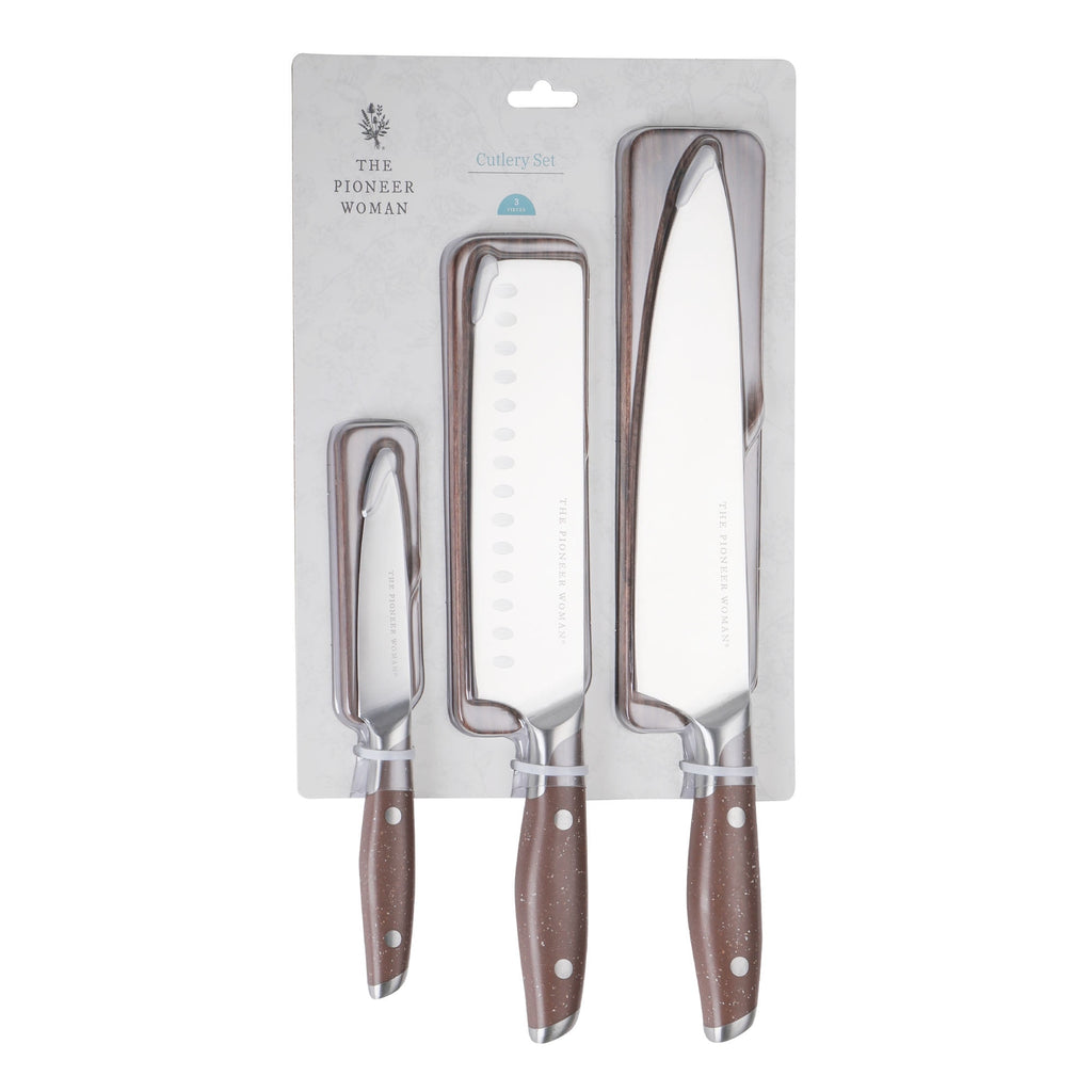 3-Piece Knife Set, Brown Speckle | Prairie Lane - View 9