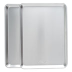 Naturals Aluminum 2 Pack Half Sheet Set Silver 17.1" x 12.1" x 1" | Prairie Lane - View 4