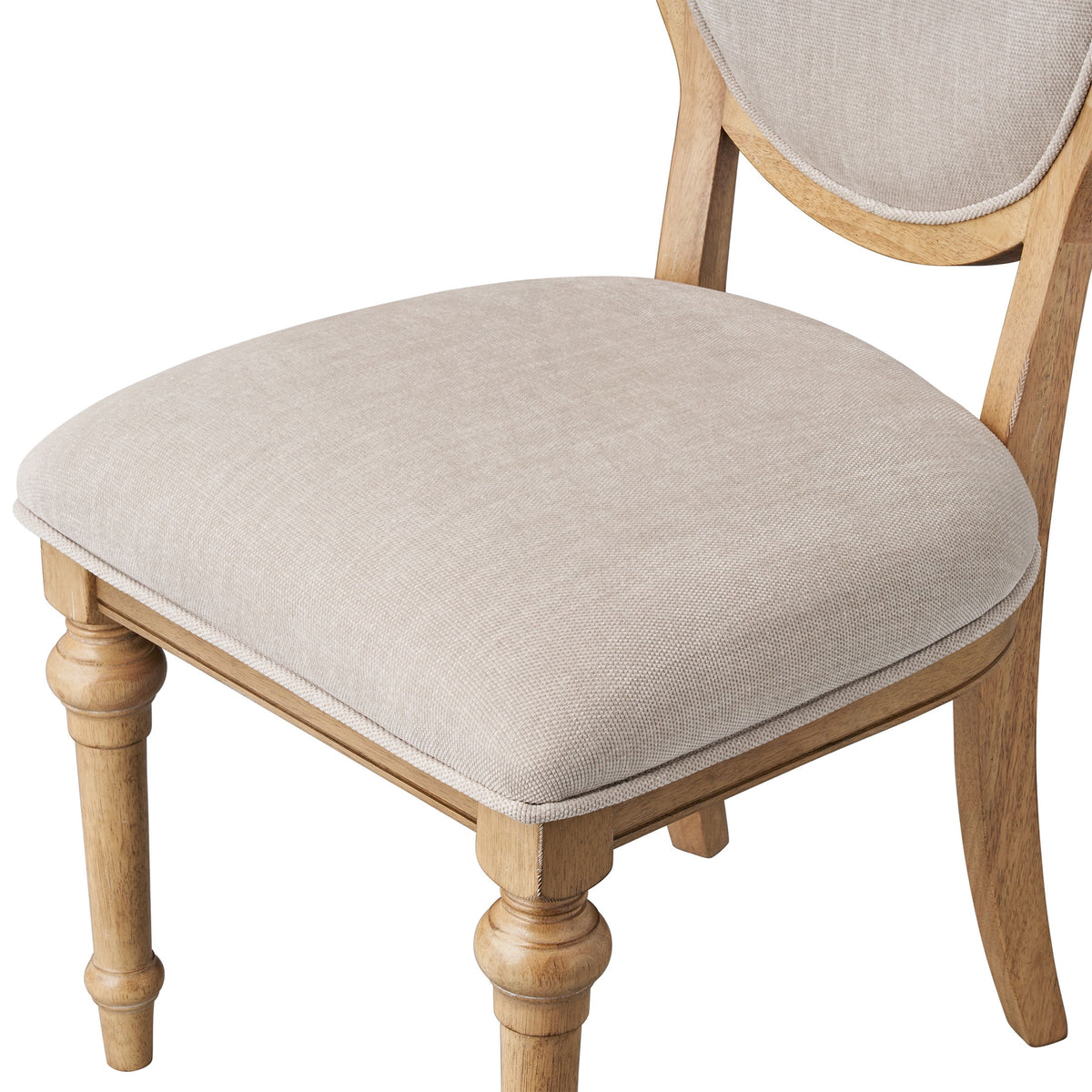 The Pioneer Woman Willa Rounded Back Dining Chairs, Heirloom Wheat, Set of 2