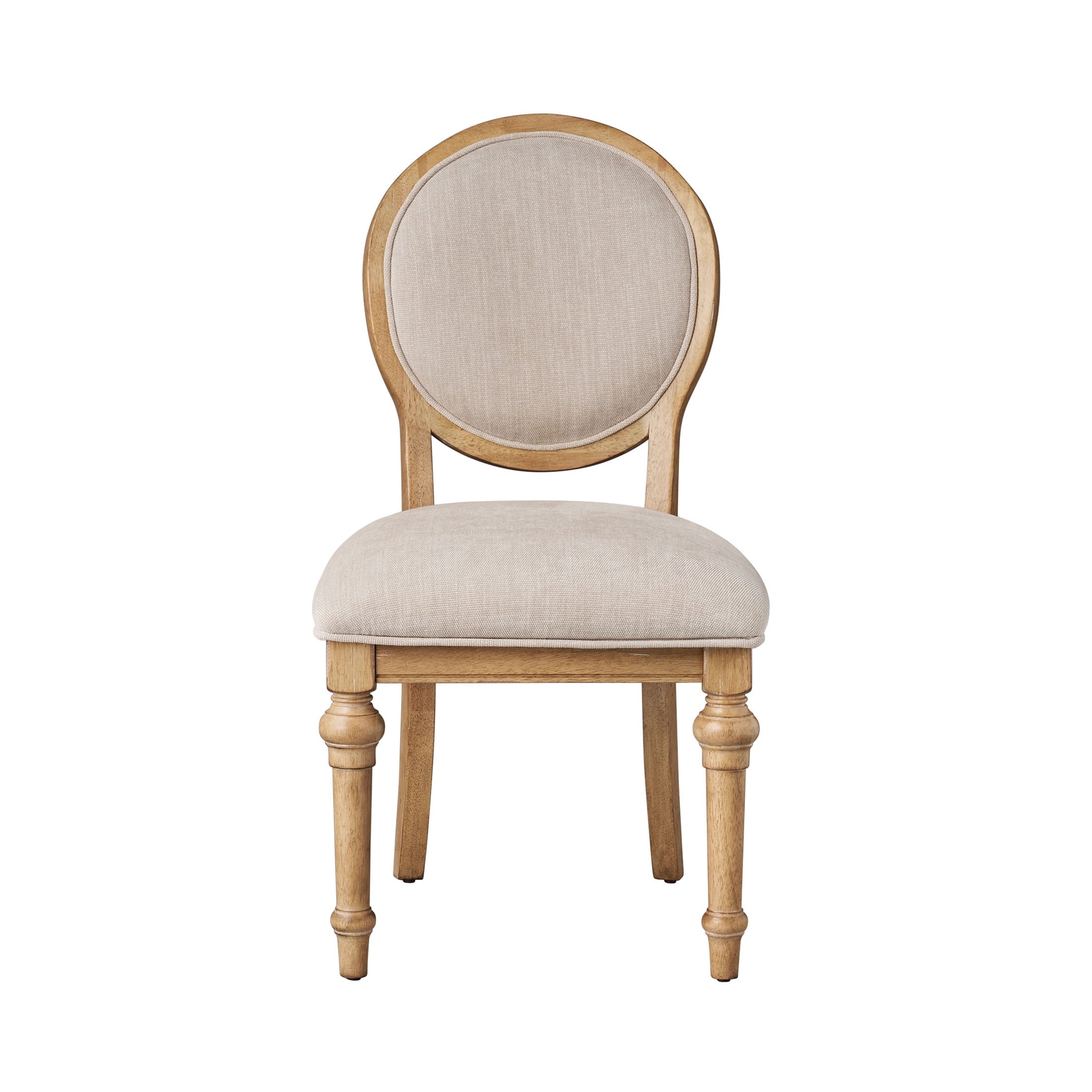 The Pioneer Woman Willa Rounded Back Dining Chairs, Heirloom Wheat, Set of 2