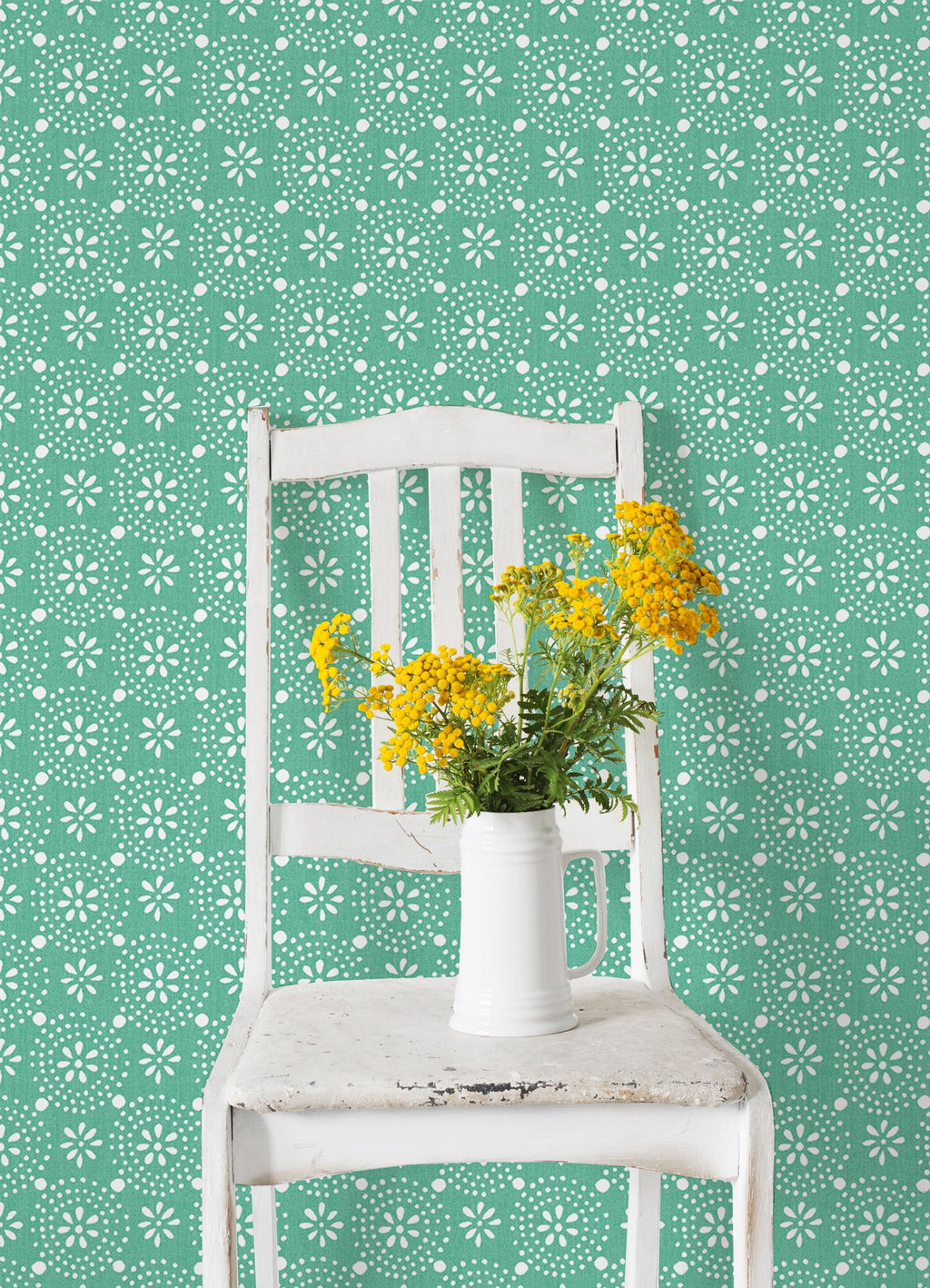 Coral Tonal Scallop Peel And Stick Vinyl Wallpaper | Prairie Lane - View 3