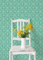 Coral Tonal Scallop Peel And Stick Vinyl Wallpaper | Prairie Lane - View 3