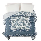 The Pioneer Woman Avery Cotton Patchwork Quilt, Full/Queen, Blue Dust Bedding