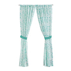 The Pioneer Woman Maize Sheer Curtain Panel, Teal, 1 Panel, 50"W x 84"L