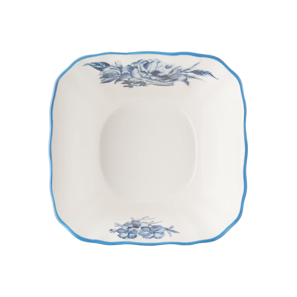 Delilah 12-Piece Stoneware Dinnerware Set, Blue | Prairie Lane - View 6