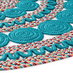 Braided Floral Round Rug, 48" | Prairie Lane - View 4