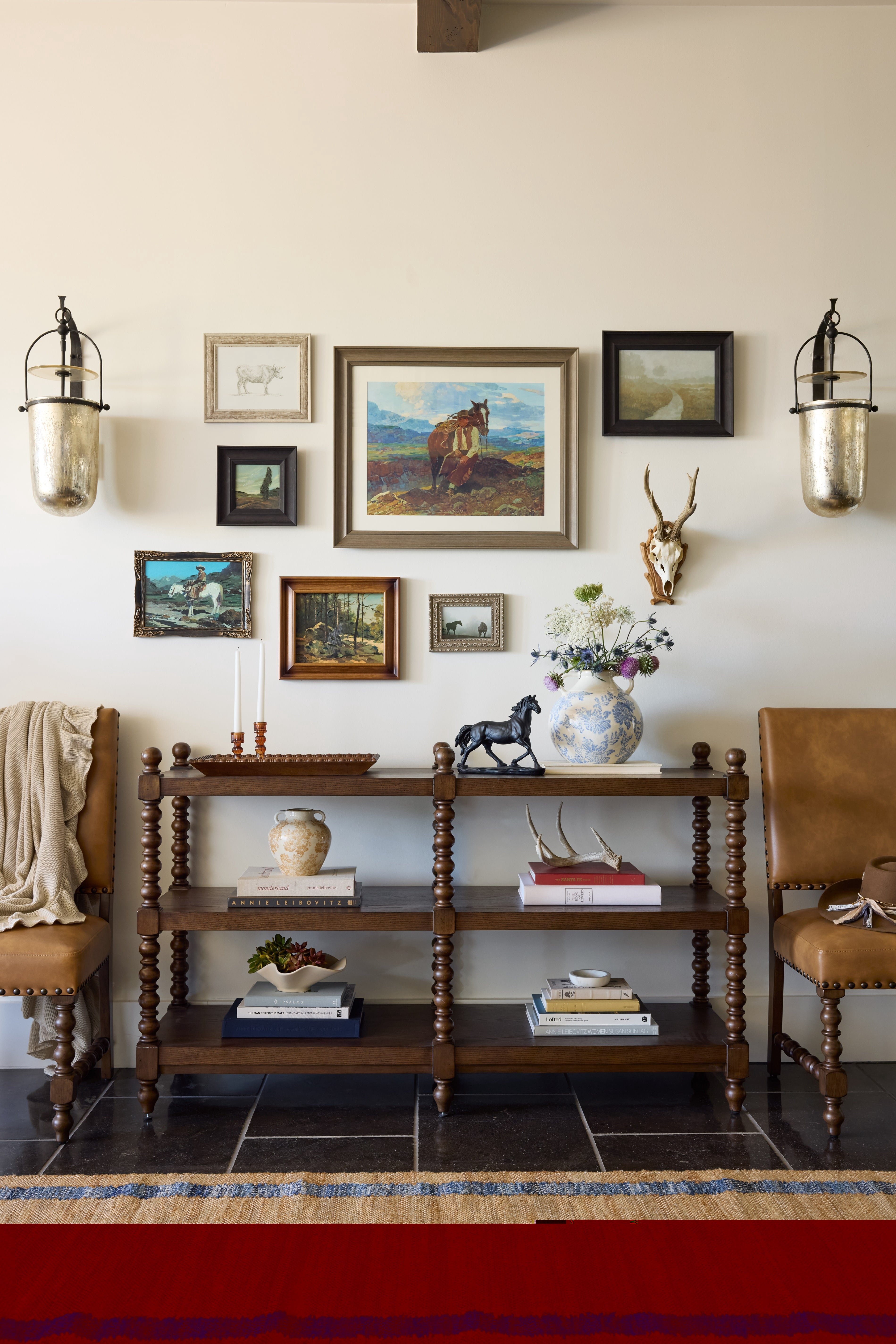 Harper Spindle Wood Decorative Wall Mirror | Prairie Lane - View 5