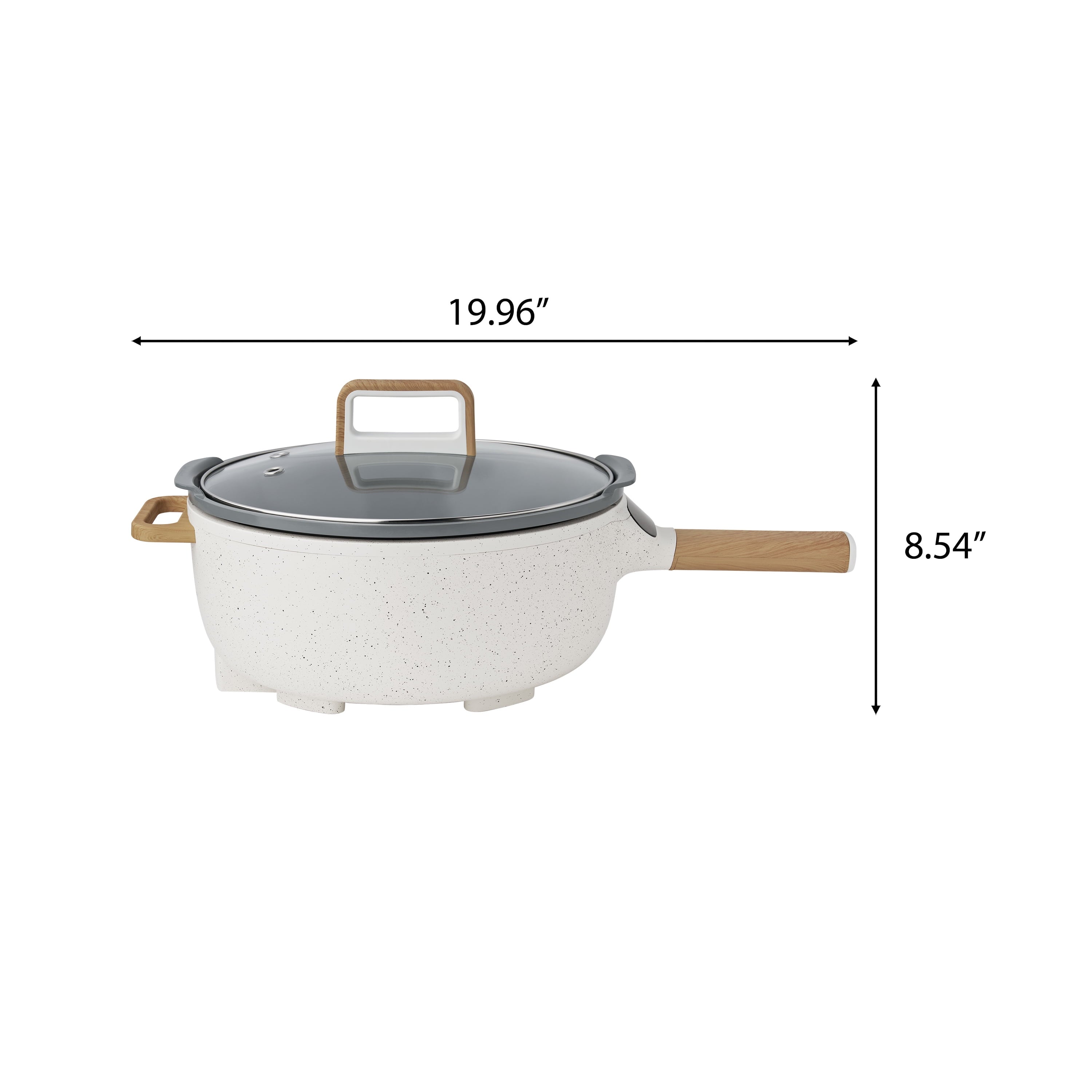 Electric Skillet with Detachable Handle | Prairie Lane - View 6