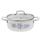 12-Piece Classic Ceramic Cookware Set, Agatha Blue | Prairie Lane - View 16
