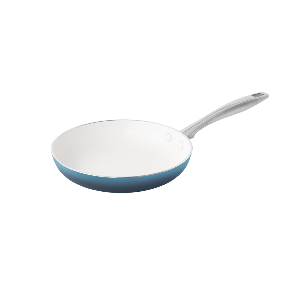 The Pioneer Woman Harlow 15-Piece Cookware Set, Ceramic Non-Stick Pots and Pans Set,  Denim Blue