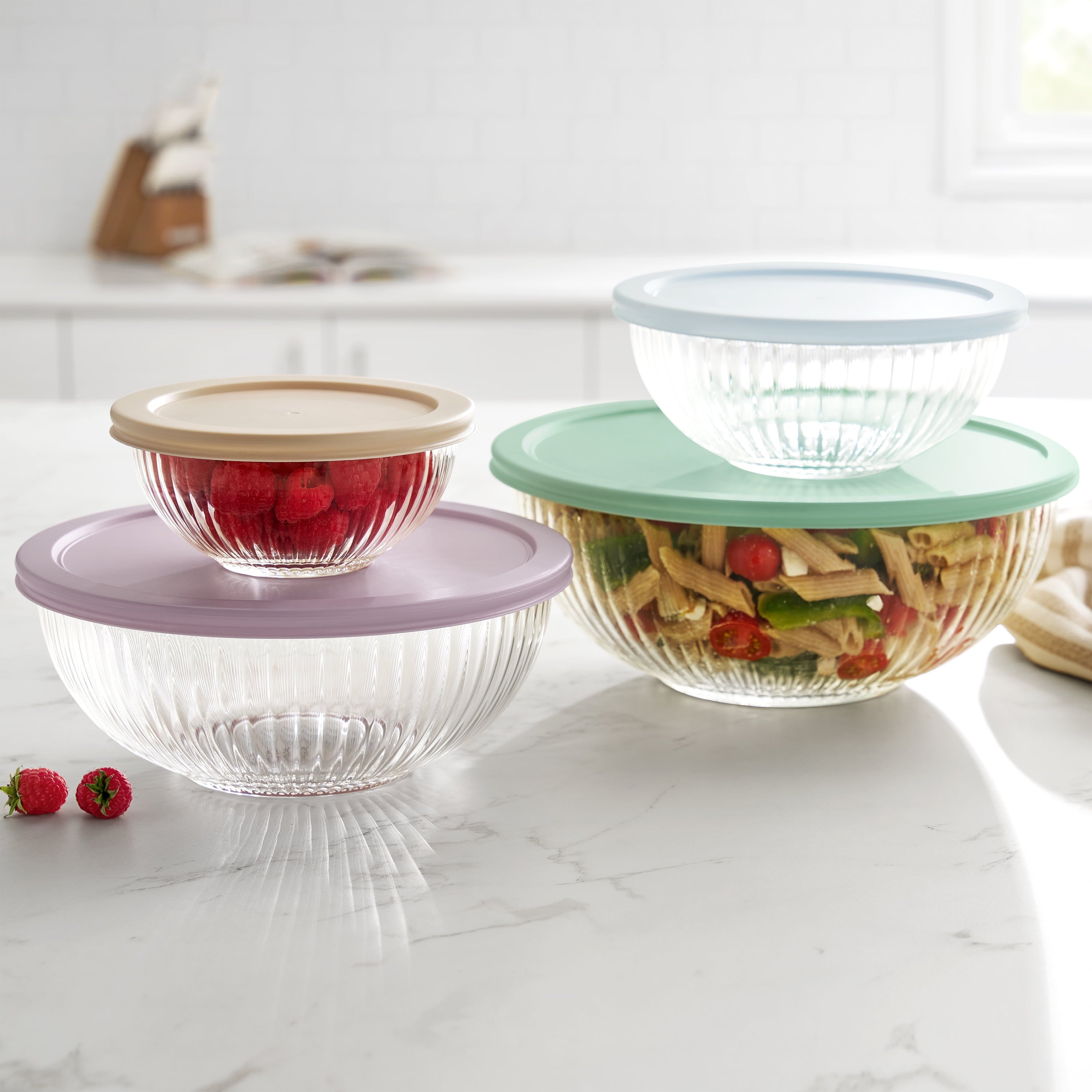 8-Piece Glass Mixing Bowl Set | Prairie Lane - View 4