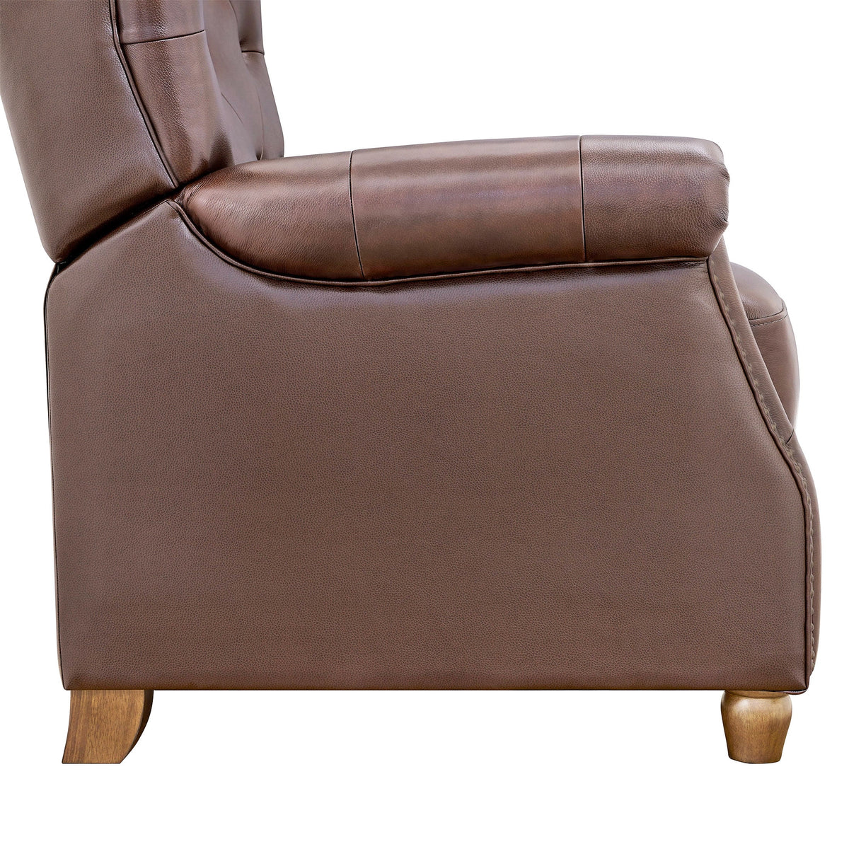 Pioneer Woman Harper Leather Recliner with Whiskey Upholstery