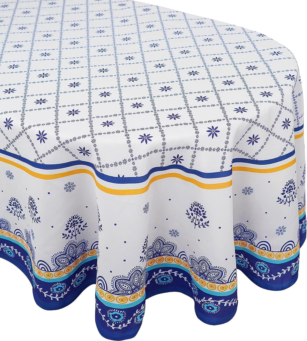 Polish Pottery Style Tablecloth | Prairie Lane - View 2