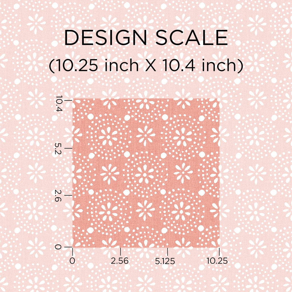 Green Floral Geo Peel And Stick Vinyl Wallpaper | Prairie Lane - View 7