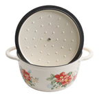 The Pioneer Woman Vintage Floral Enameled Cast Iron 3-Quart Dutch Oven