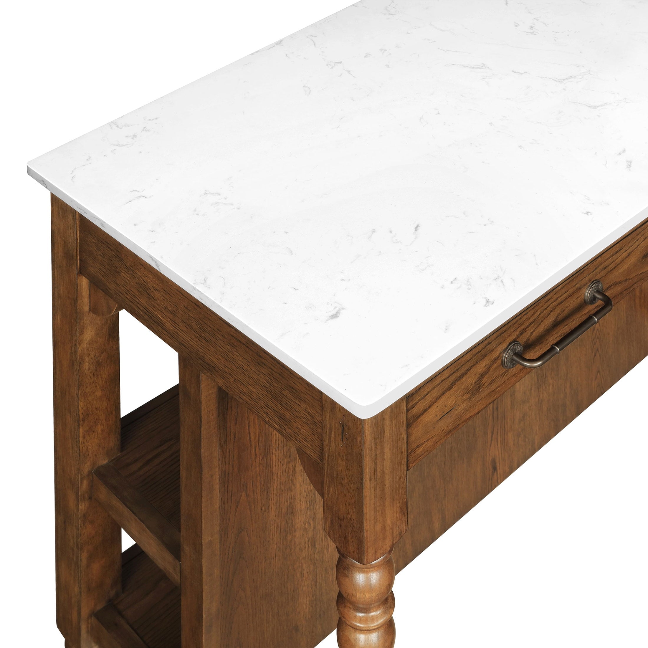Harper Kitchen Island with Drawers, Homestead Brown | Prairie Lane - View 6