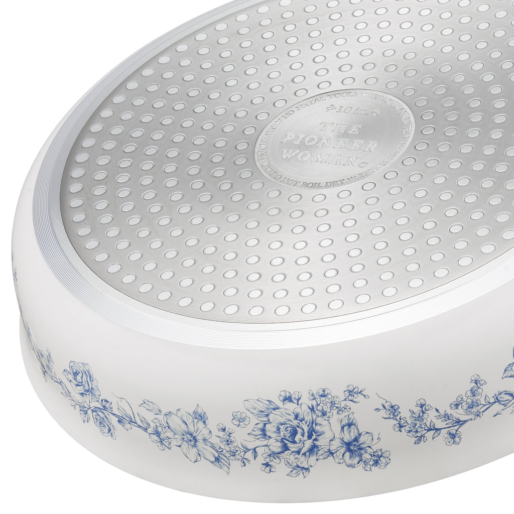 12-Piece Classic Ceramic Cookware Set, Agatha Blue | Prairie Lane - View 18