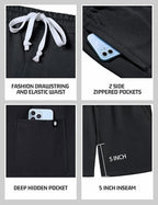 Sweat Shorts for Men 5 Inch Inseam Shorts Athletic Gym Workout Casual Cotton | Prairie Lane - View 3
