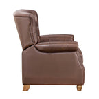 Pioneer Woman Harper Leather Recliner with Whiskey Upholstery
