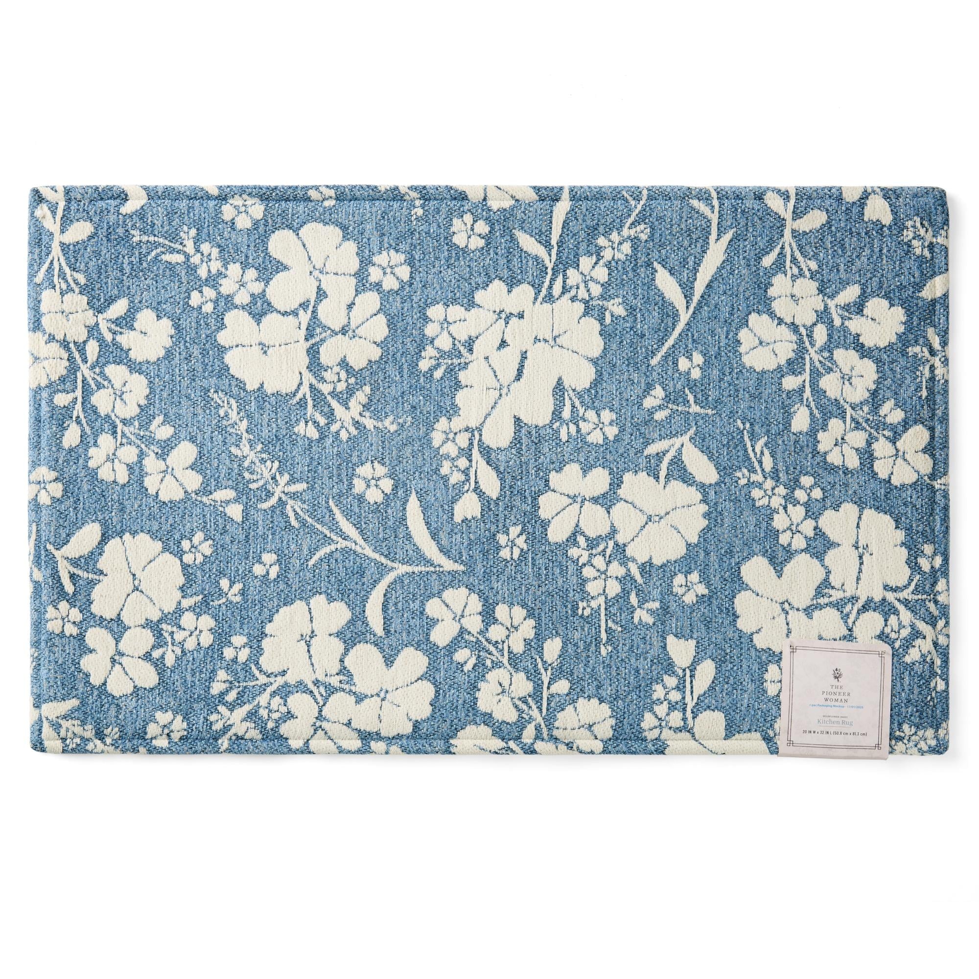 Elmbrook Wildflower Cloudwalk Anti-Fatigue Comfort Mat, Blue, 20" x 32" | Prairie Lane - View 2