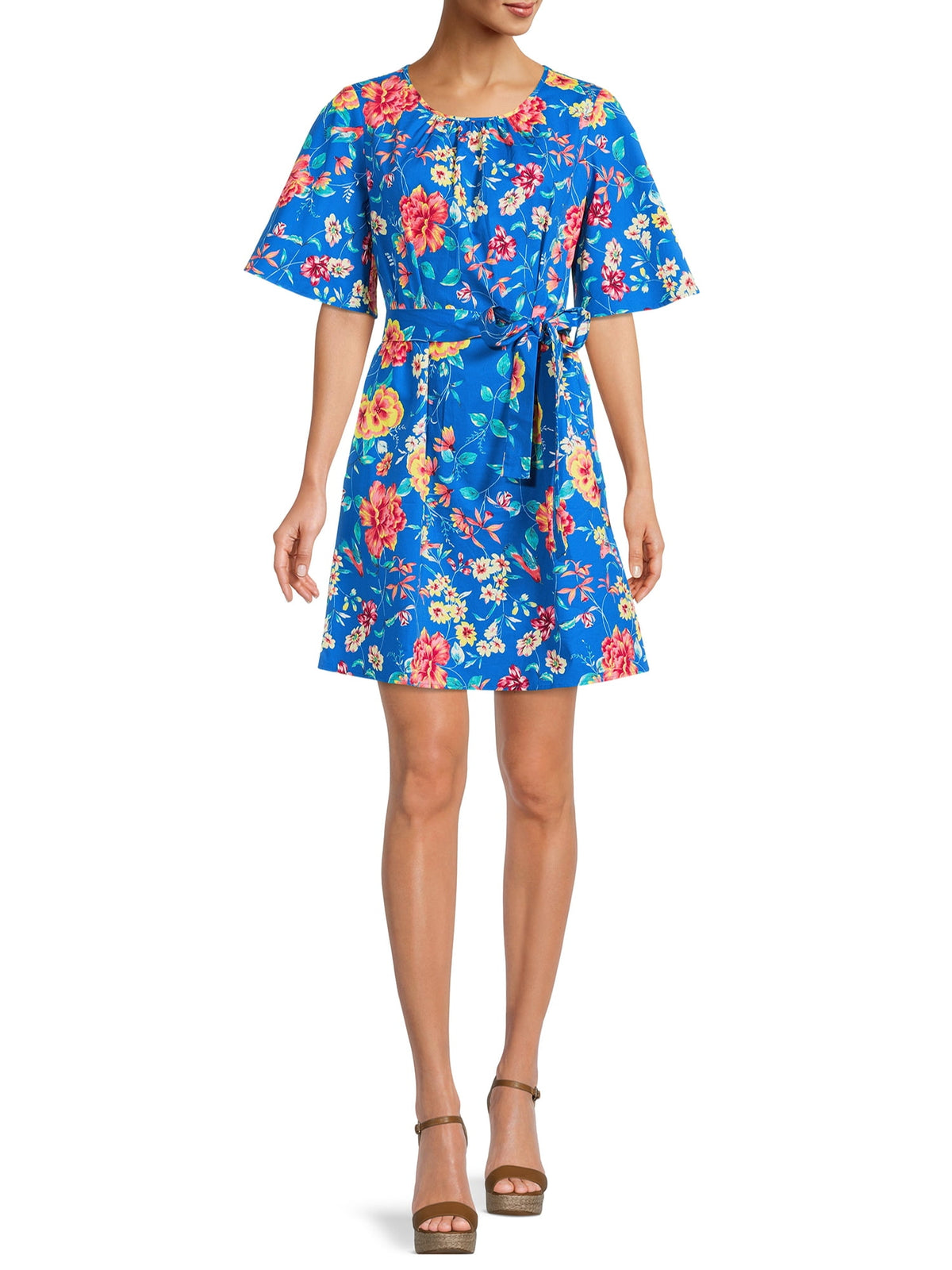 The Pioneer Woman Scoop Neck Bell Sleeve Dress, Women’s
